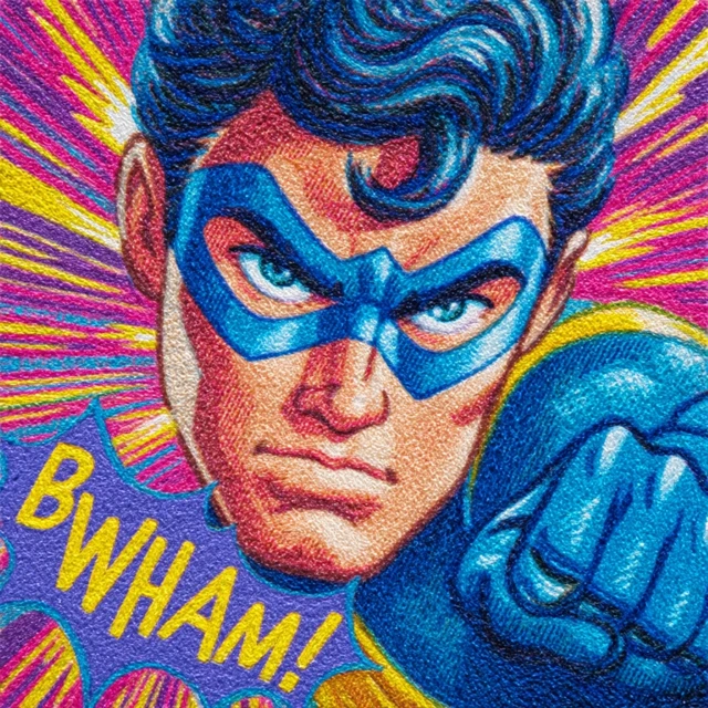 Mexican Superhero Retro Comic Action