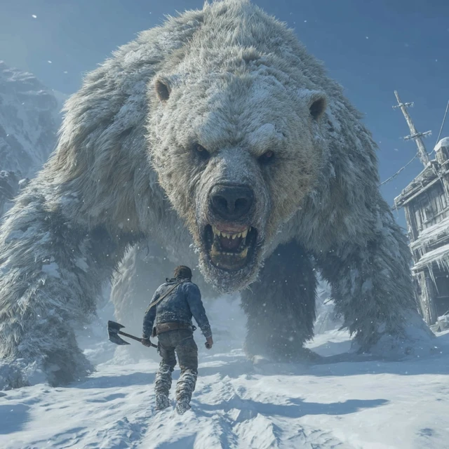 Survival Fight Polar Bear Ice Island Unreal Engine