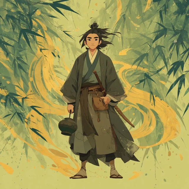 Northern Song Dynasty Scholar Chibi Art