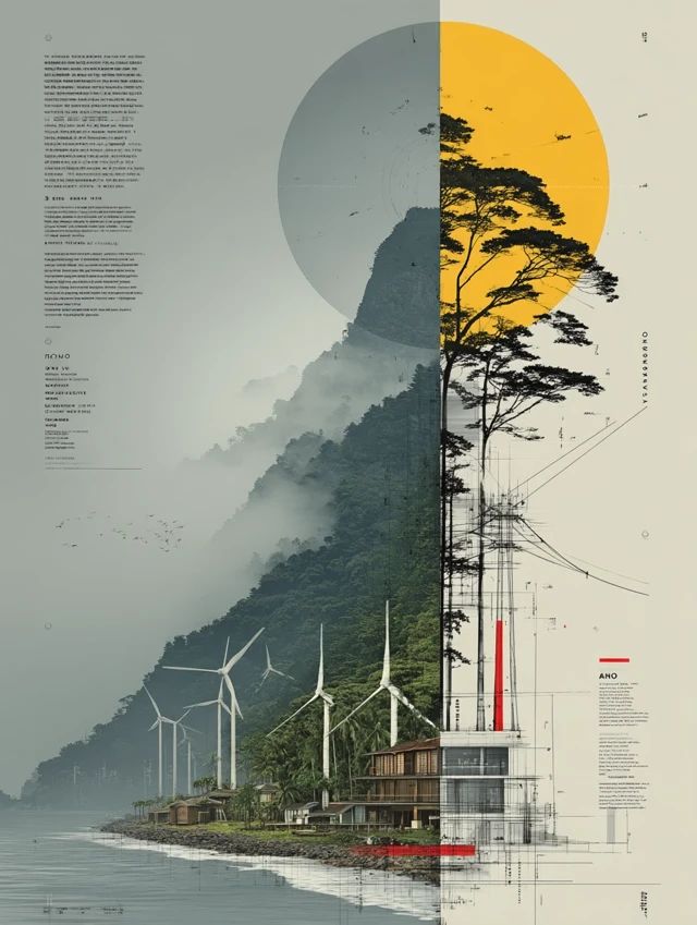 Gangwon Korea Poster Nature and Future