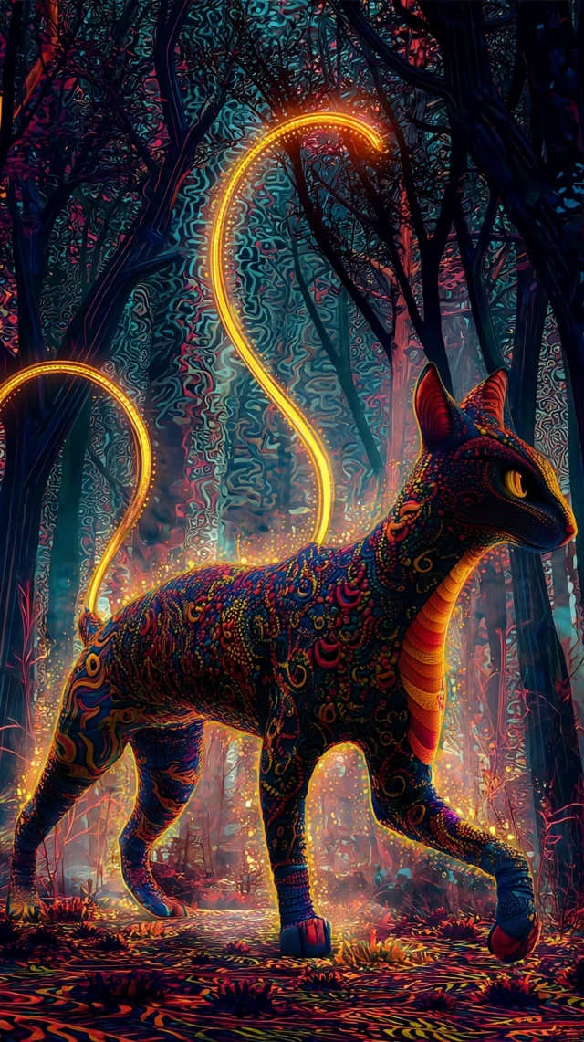 Mystical Forest Spirit Creature Illustration