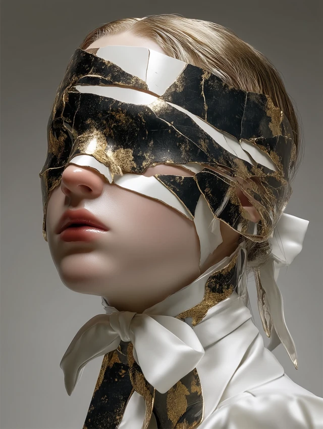 Masked Enigma: A Portrait of Mystery