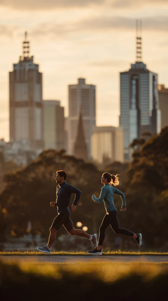 Running in Melbourne Fashion Campaign Golden Hour