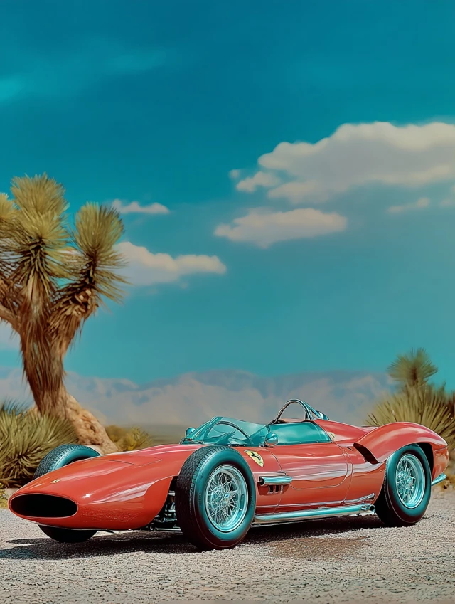 Vintage Car Racer Cool Retro Style