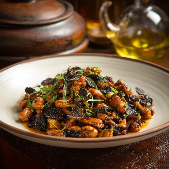 Stir Fried Termite Mushrooms Yunnan Black Truffle