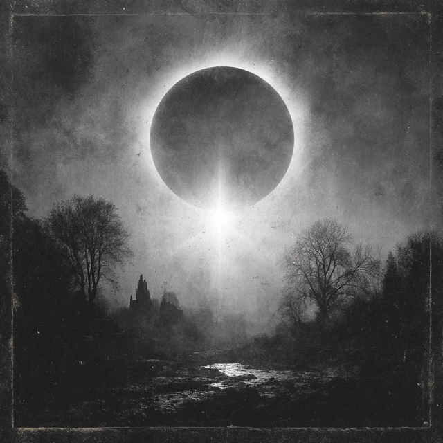 Black Metal Cover Artwork Analog Sun Pale Echoes