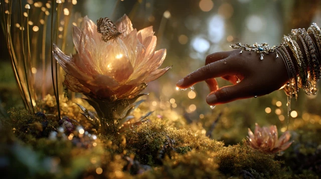 Magical Flower Fairy Hand African Flora 8K
