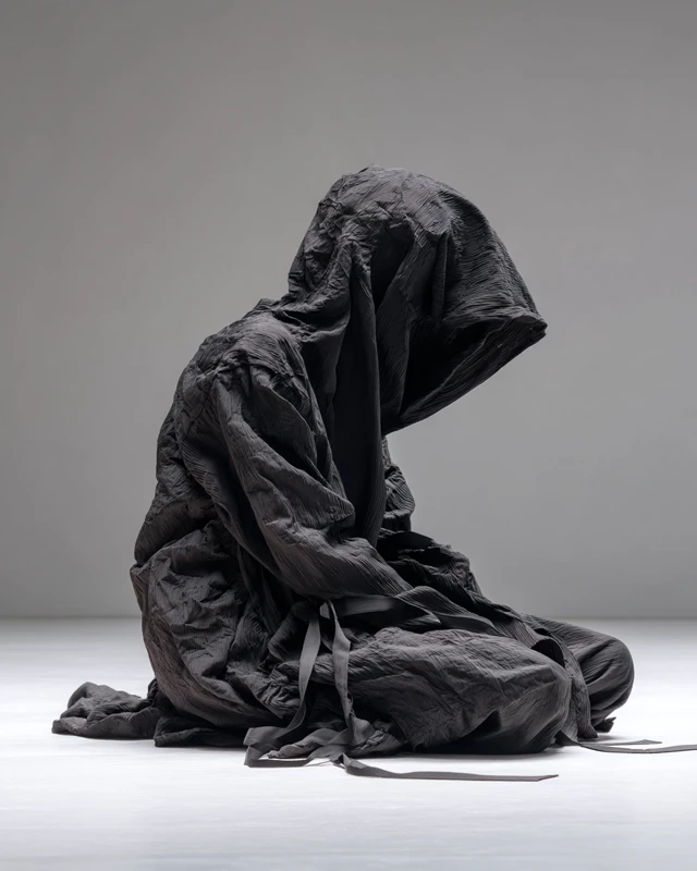 Mourning Garment Fashion Photography Concept