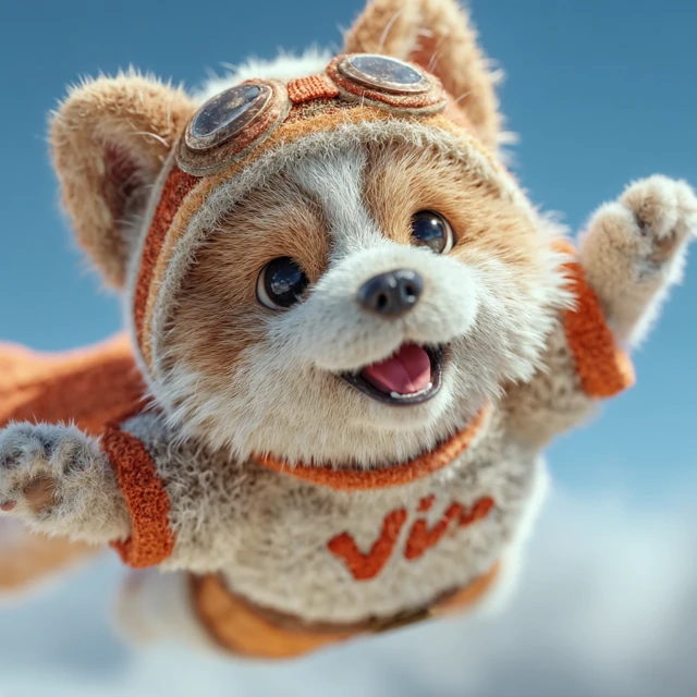 Doge Superhero 3D Character - Cute and Flying!