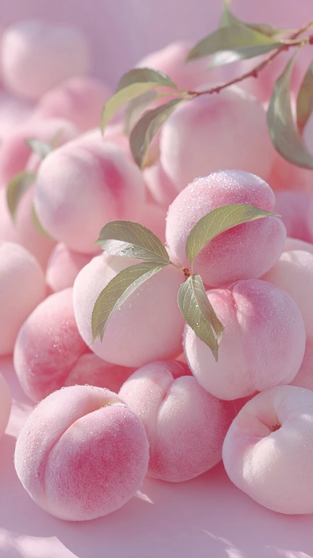 Dreamy Peach CloseUps Soft Plump and Delicate