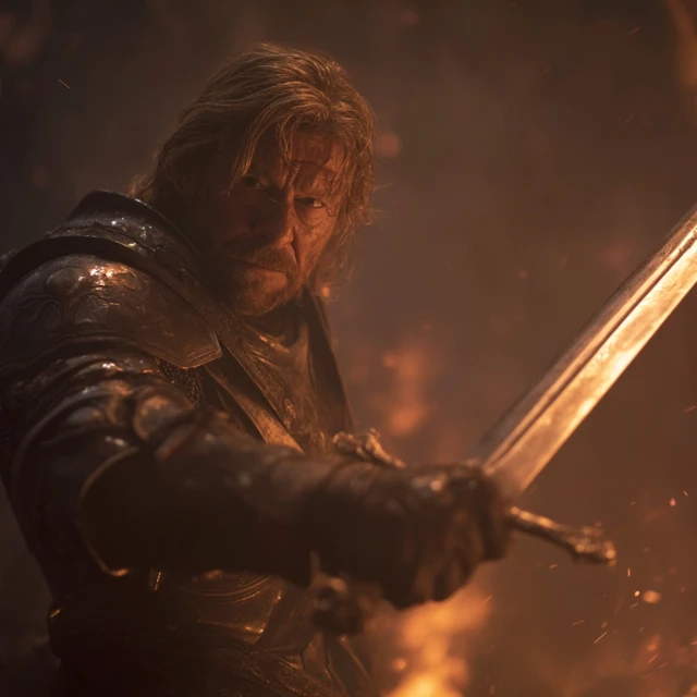 Sean Bean as Lion ElJonson, Dark Angels Primarch