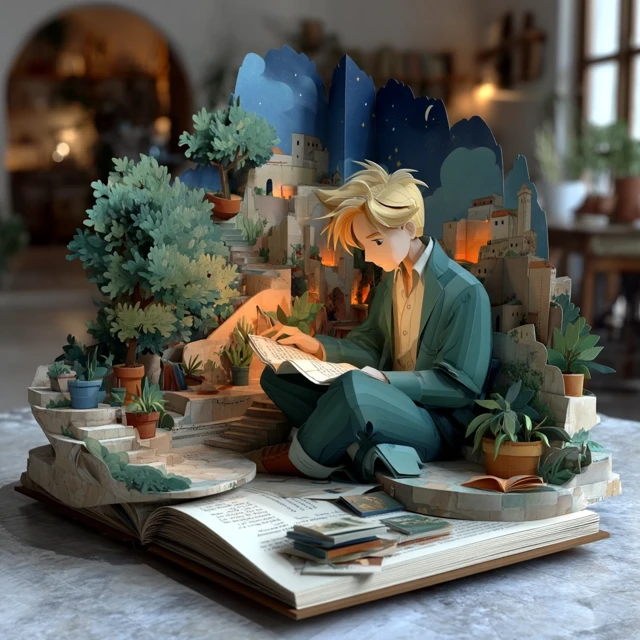 Le Petit Prince Popup Book Art