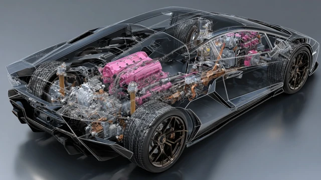 Lamborghini Revuelto V12 Hybrid Detailed View