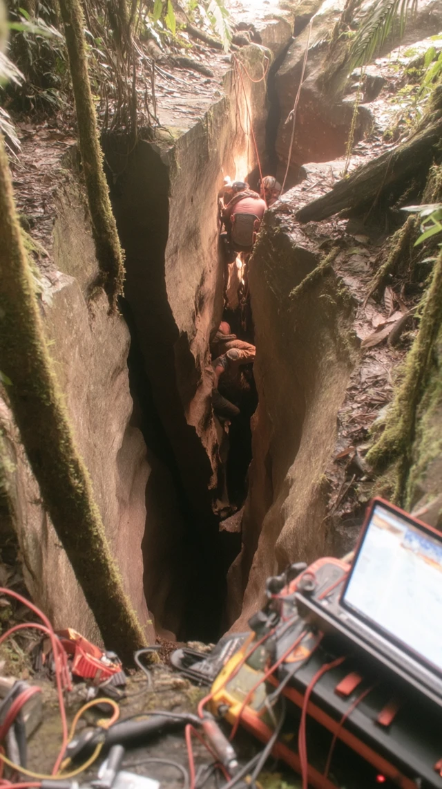 Deep Earth Rift In Rainforest Research Expedition