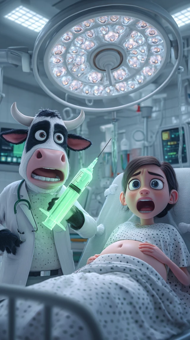 Pixar Hospital Drama Pregnant Cow Doctor