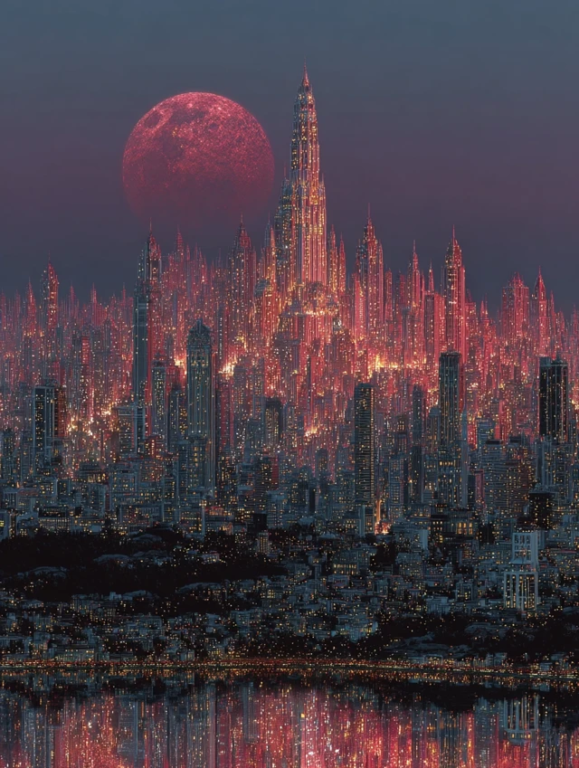 City of Lights A Futuristic Metropolis