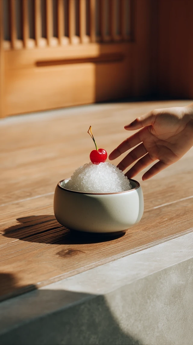 Patbingsu Korean Shaved Ice Dessert Photo