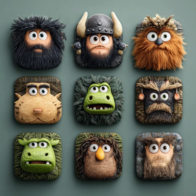 3D Icon Set Pixar Style Character Design