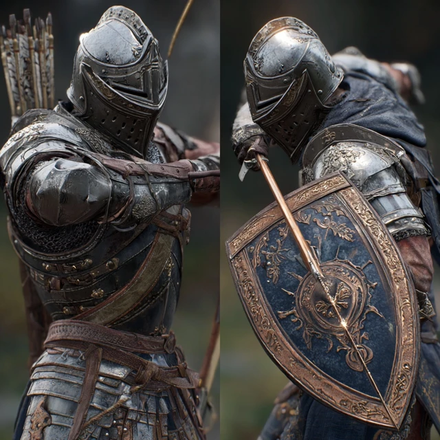 Realistic Knight Defending Against an Arrow