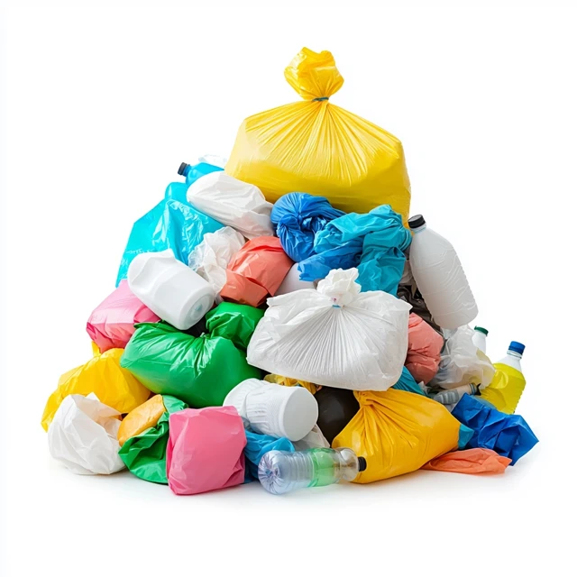 Plastic Waste Pile Environmental Pollution Concept