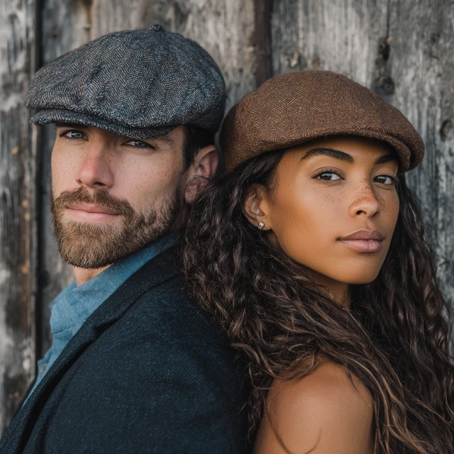 Couple Portrait Trendy Style Fashion Shoot