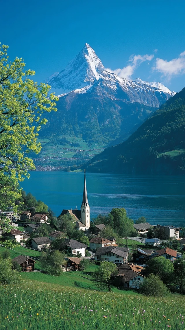 Swiss Countryside Tranquil Lakes and Mountain Trails