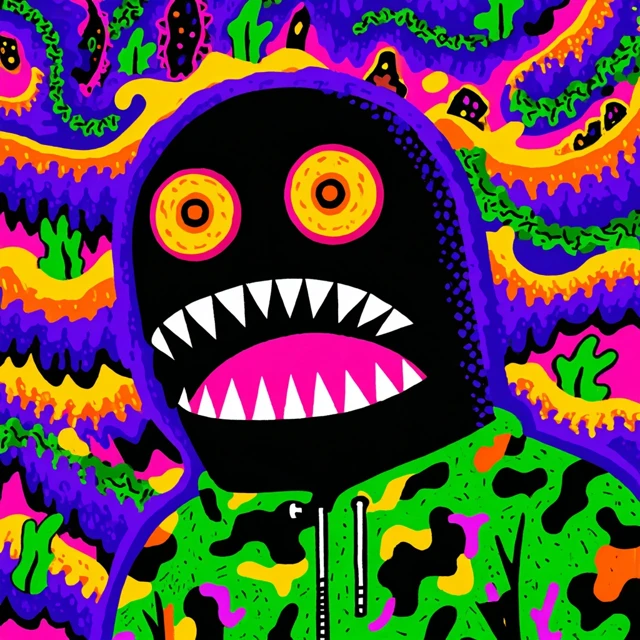 Bape Ninja Vampire Chaos Illustration