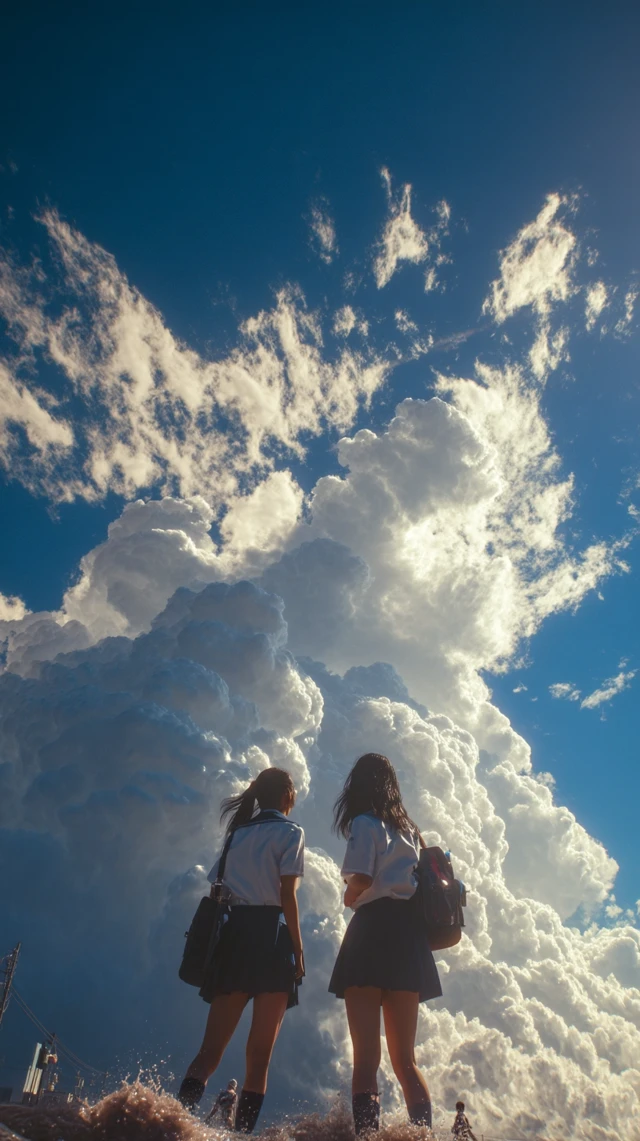 Summer Sky and Nostalgia: High School Girls in Japan