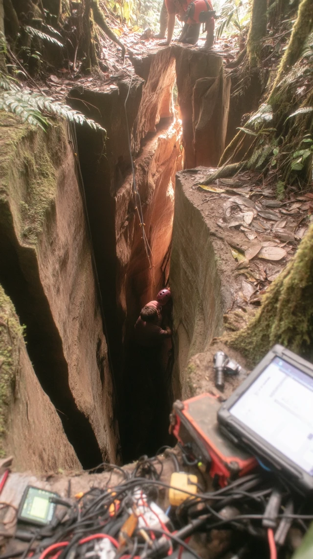 Deep Earth Rift In Rainforest Research Expedition