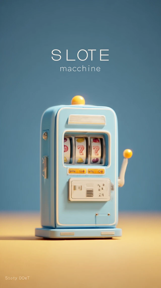 Cartoon Slot Machine 3D Design