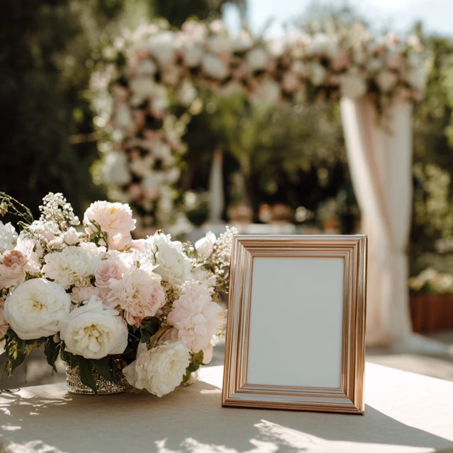 Wedding Sign Display Floral Ceremony Decor