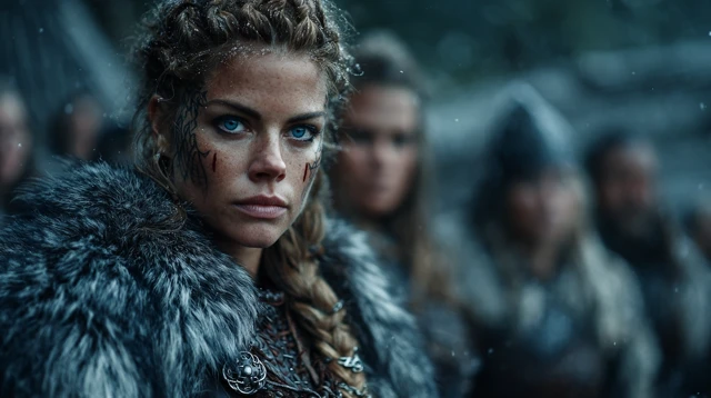 Viking Warrior Woman Cinematic Still