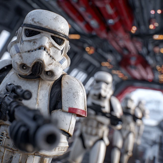 Stormtroopers in Star Destroyer Ultra Realistic Photo