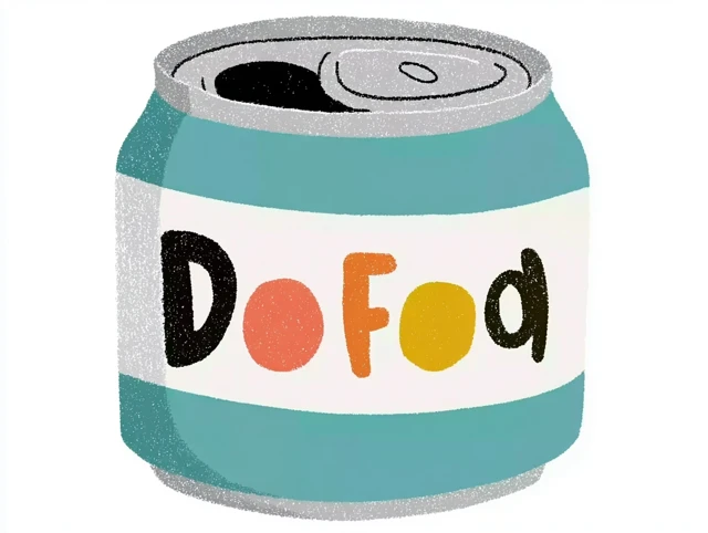 Cute Food Can Illustration Vector Coloring Minimalism