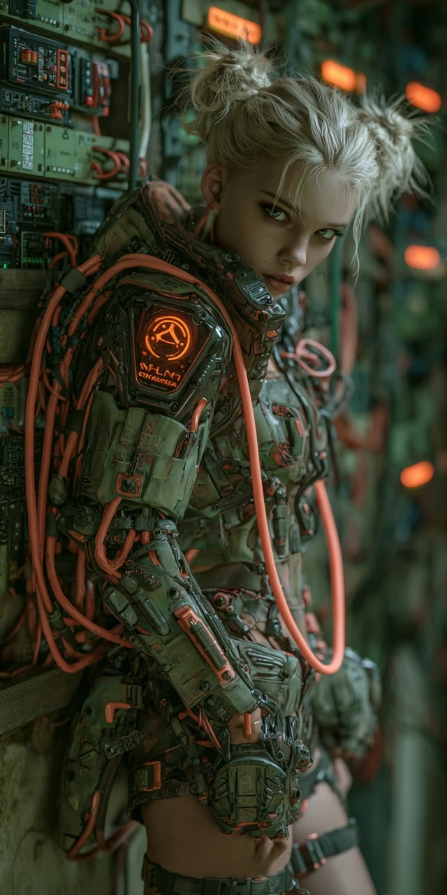 Cybernetic Female Portrait Futuristic AI
