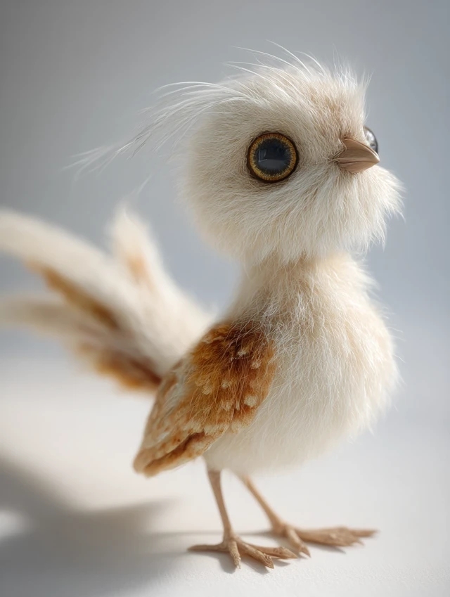 Fluffy Japanese Pheasant Bird Soft Plush Toy