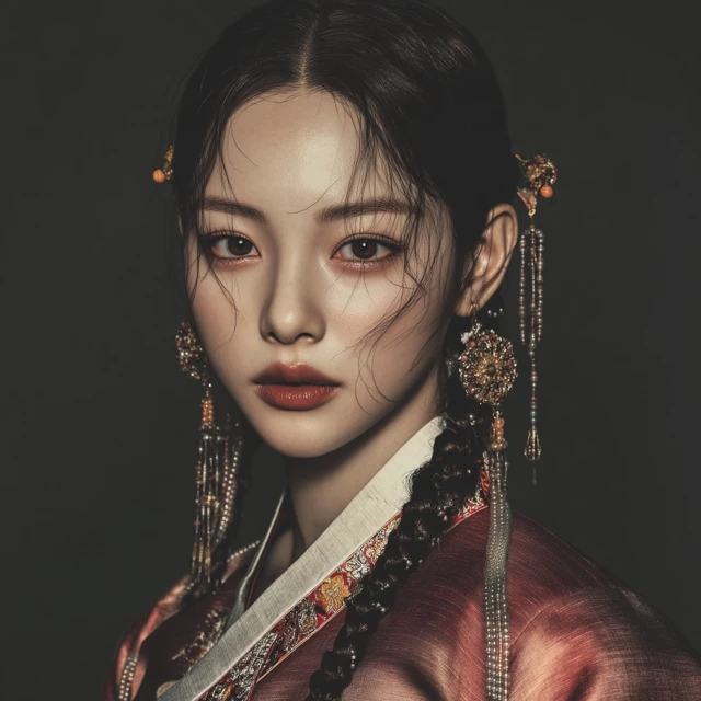 Korean Beauty Realistic Portrait