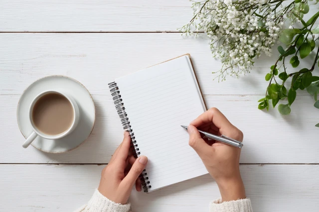 Writing To Do List Minimal Desk Flat Lay