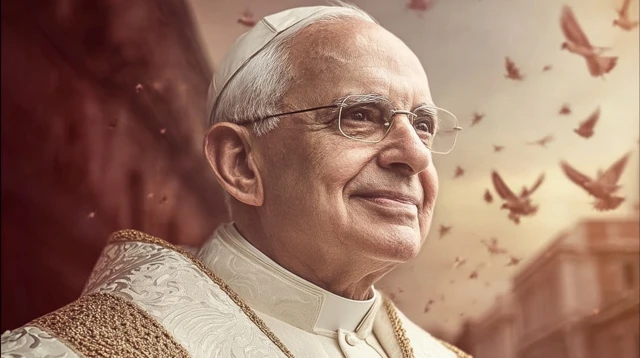 Pope with Doves Fine Art Photograph