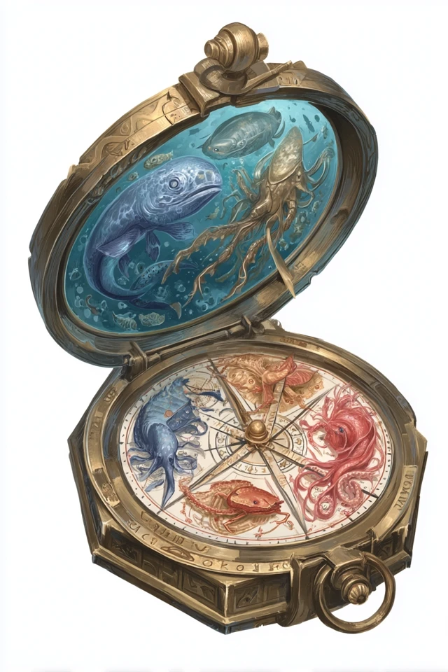 Magical Wayfinders Compass Dungeons and Dragons Art