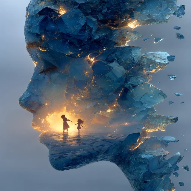 Memory Shards of Love A Surreal Dreamlike Art