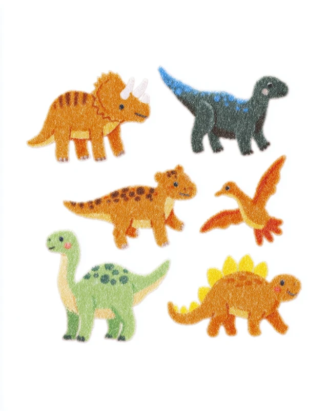 Cute Dinosaur Clipart Watercolor Nursery Art