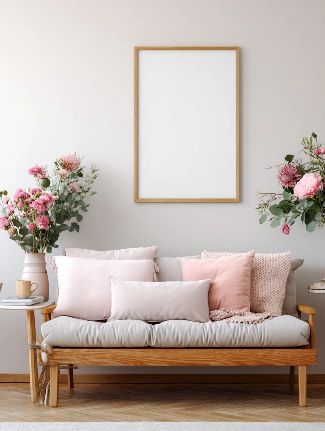 Feminine Interior Design with Pink Accents