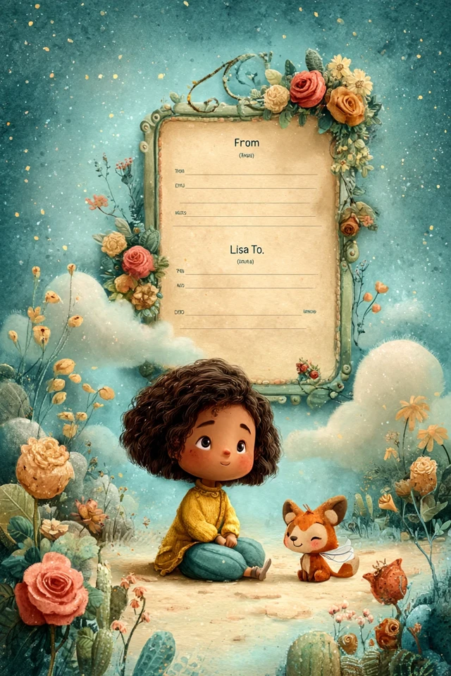 Whimsical Storybook Dedication Page for Children