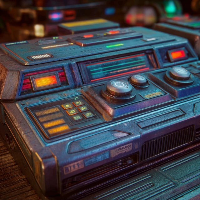 Futuristic Game Controller Photo Realistic Style