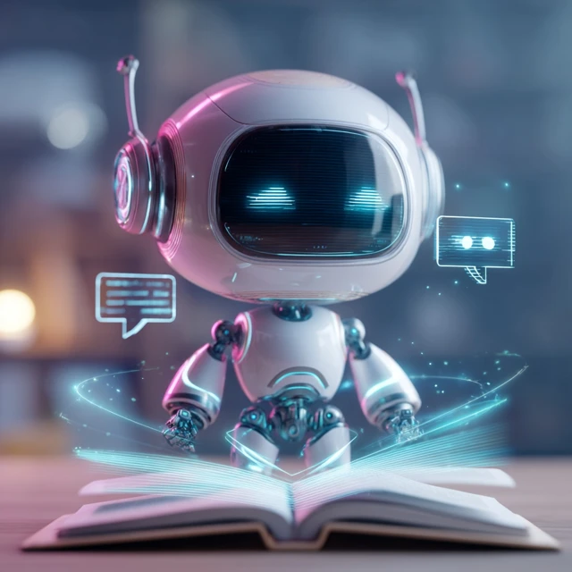 Futuristic AI Assistant Digital Interface Holographic