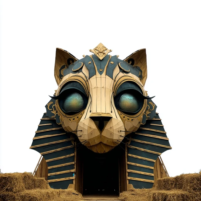 Cat Shrine Ozora Festival Illustration