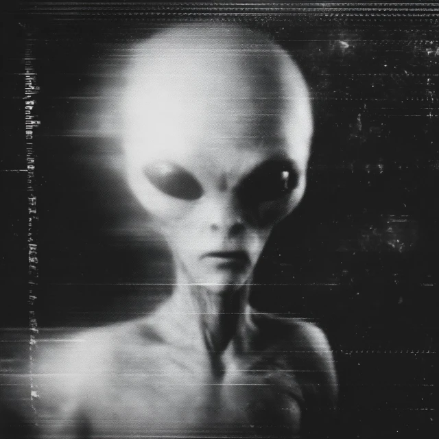 Alien Video Still 1950s Retro Monochrome