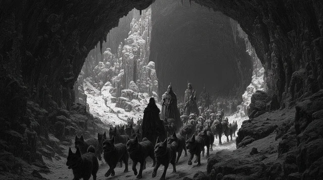 Shadowy Etching by Gustave Dore
