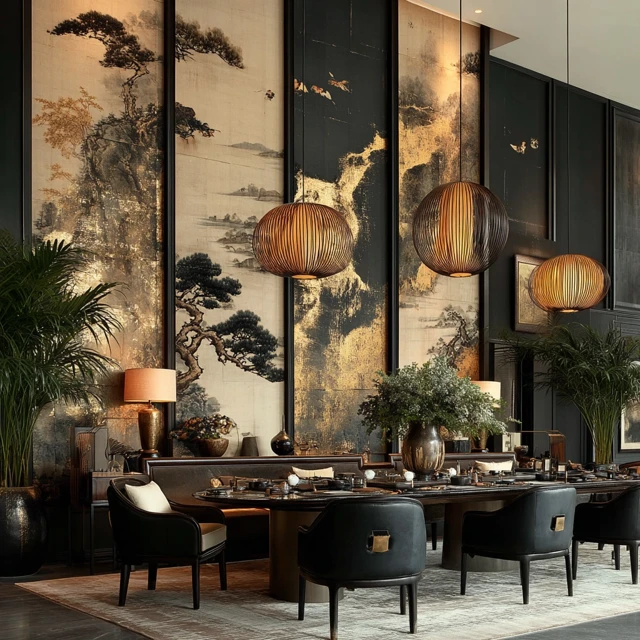 Chinese Luxury Dining Interior Design
